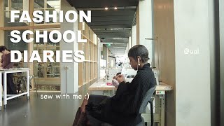 FASHION UNI DIARIES: SEW with me at university