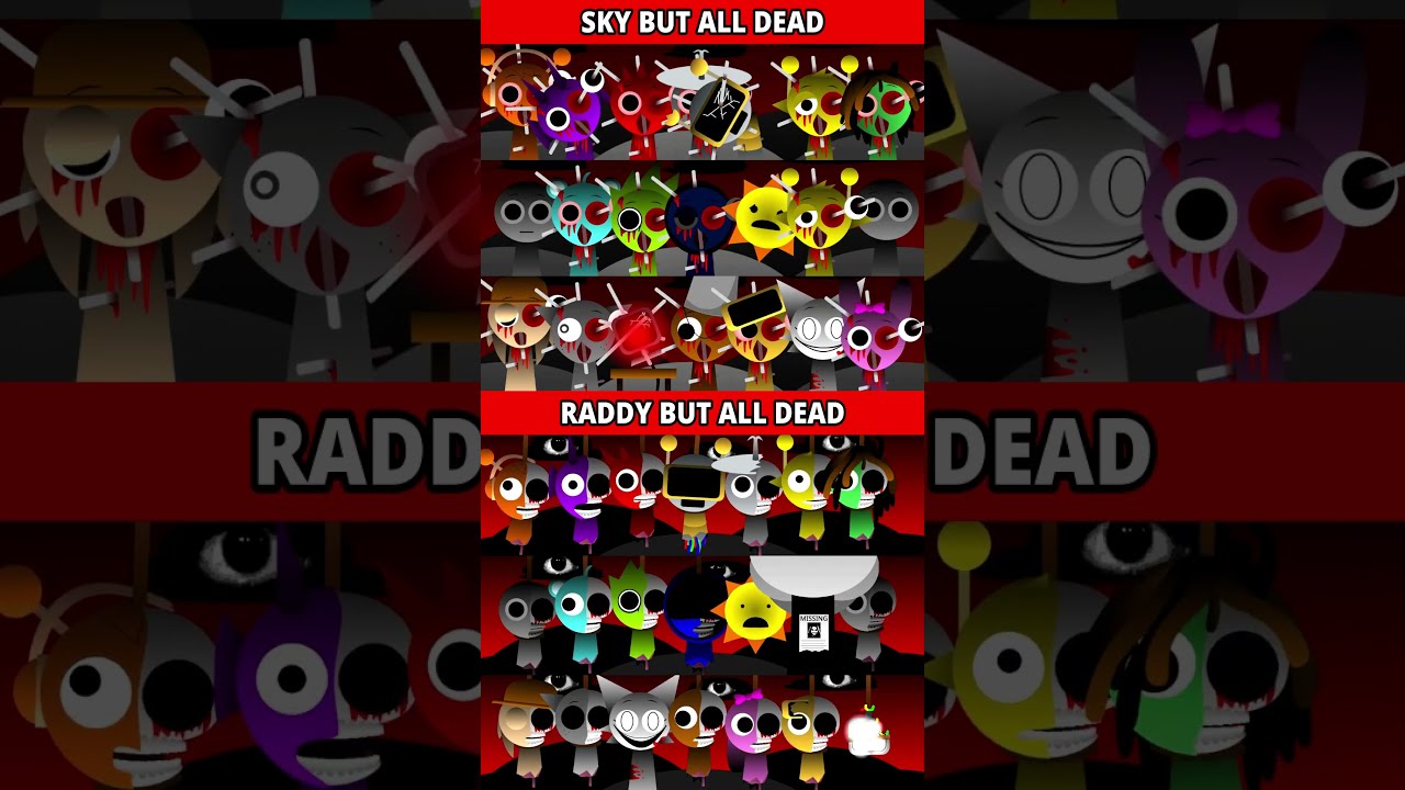 Everyone Is Sky But All Dead VS Raddy MIX VERSION Viralshorts Sprunki Roblox
