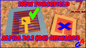 NEW ZOMBIE PROOF FORCEFIELD after the ARROWSLIT NERF (A20.1B6) | 7 Days to Die (Alpha 20.1)