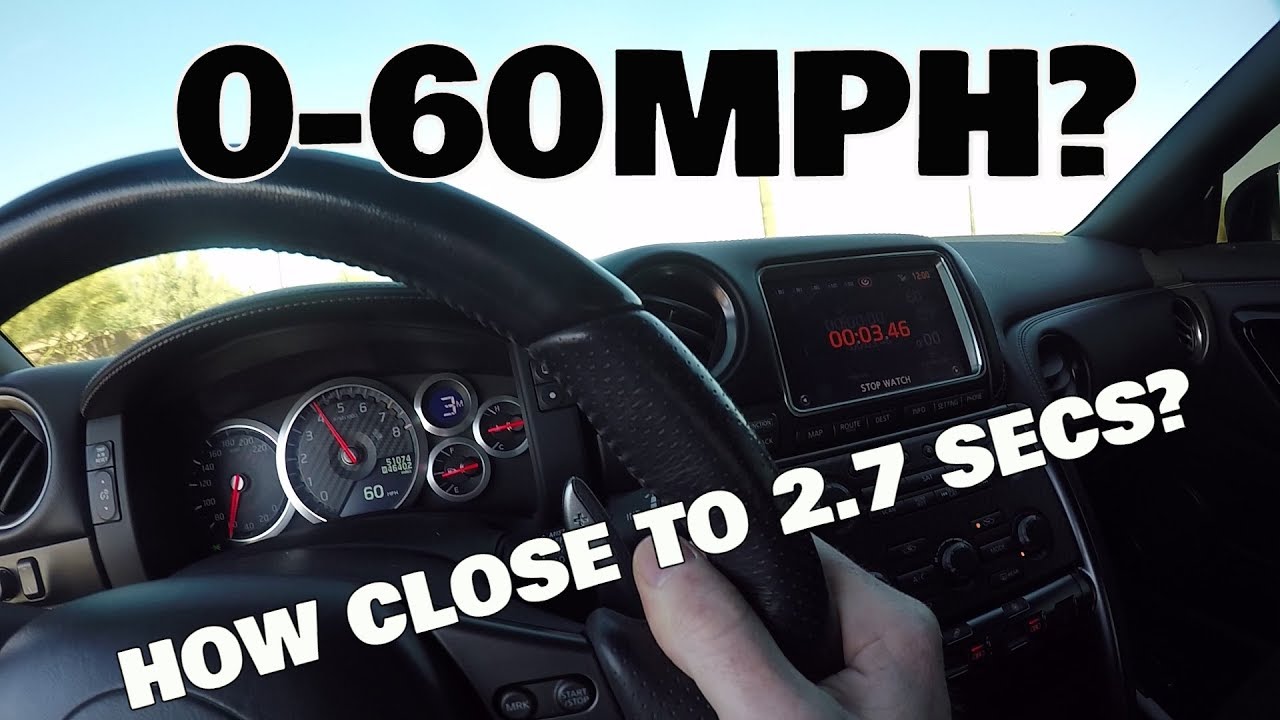 The 0 60MPH TIME In My Modded NISSAN GTR YouTube