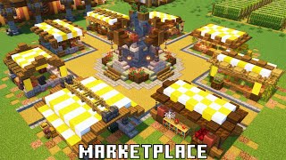 How to build Medieval Village 19/20 : Marketplace - Minecraft Tutorial screenshot 3