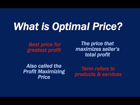 Video: How To Determine The Optimal Price