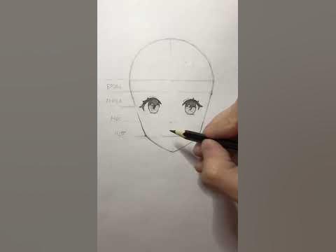 Как рисовать легко Аниме голову - YouTube