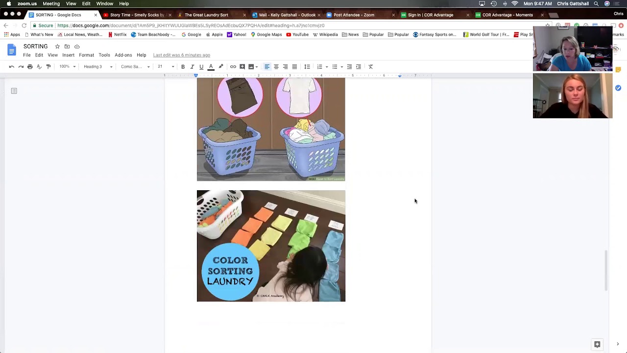 sorting zoom lesson - YouTube