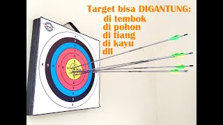 BANTALAN FACE TARGET 40x40x4cm BERGARANSI-KARET-BUSA-MATRAS-PAPAN-PANAH-PANAHAN-ARCHERY