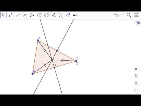 Докажите, что серединные перпендикуляры к сторонам треугольника пересекаются в одной точке.