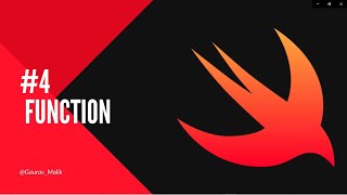 tutorial 4 for of Swift programming (How to make your own function in swift programing language.)