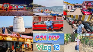 Vlog 10 || Goa trip || Full details video || #beach #bagadbilla #calangutebeach #goa #fountain