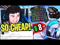 Bugha Tries *CHEAPEST* Gaming Setup! Downgrades ALL EQUIPMENT to Under $20!