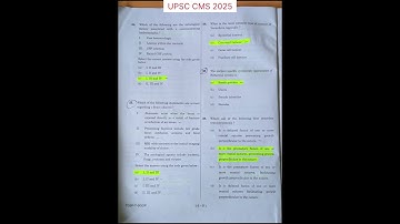 UPSC CMS 2025 Surgery Questions 24-28 #upsccms #cms #2025