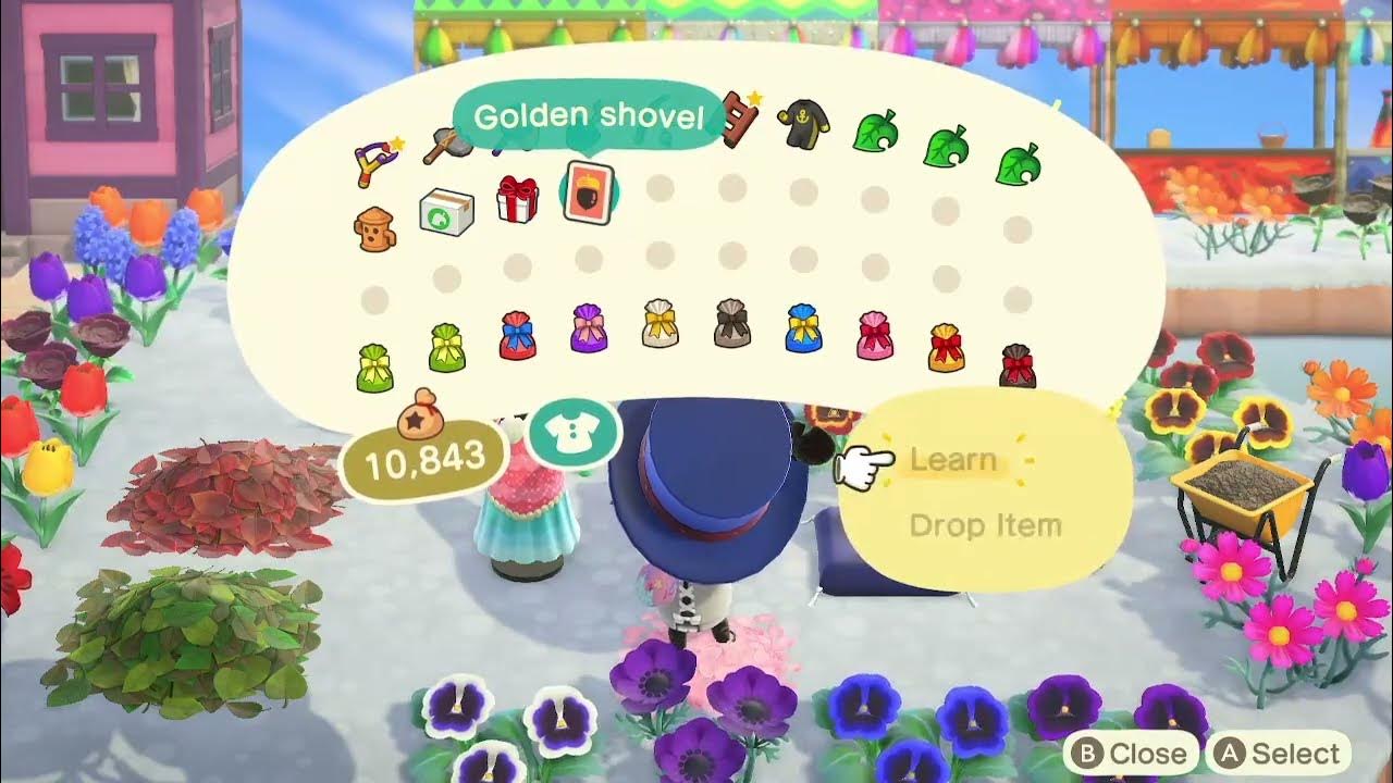 Getting The Golden Shovel DIY Recipe — ACNH Shorts YouTube