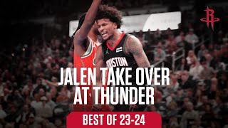 Jalen Green Take Over vs Thunder in OT 23-24 Memorable Moments | Houston Rockets