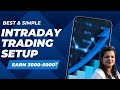   intraday trading   earn   simple  best intraday trading strategy for beginners