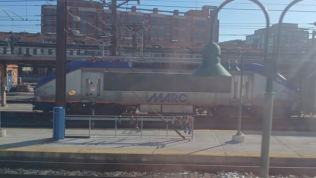 A Snowy Trip to DC! | MARC Penn Line 525 Ride