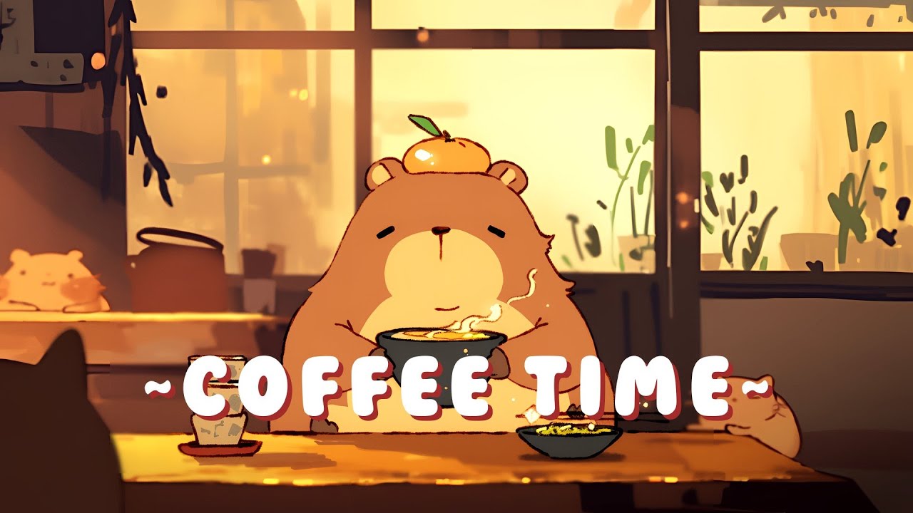 [Extended Mix] Capybara Beats & Lofi - Cozy Beats for Relaxation ~ Zen Moments ~ 📚 🎵