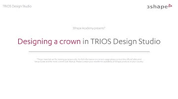 Designing a crown in TRIOS Design Studio