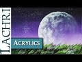How to paint an easy moon and stars in acrylic - w/ Lachri