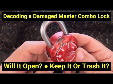 🔒Lock Picking ● Will It Open? Decode Combination on Damaged Master Lock Using Only Feel