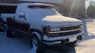1992 6.5 TURBO DIESEL COLD START !