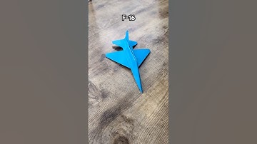 FIGHTER JET F-16 ORIGAMI WORLD TUTORIAL | DIY COOL PAPER AIRPLANE F-16 FIGHTER JET EASY CRAFT