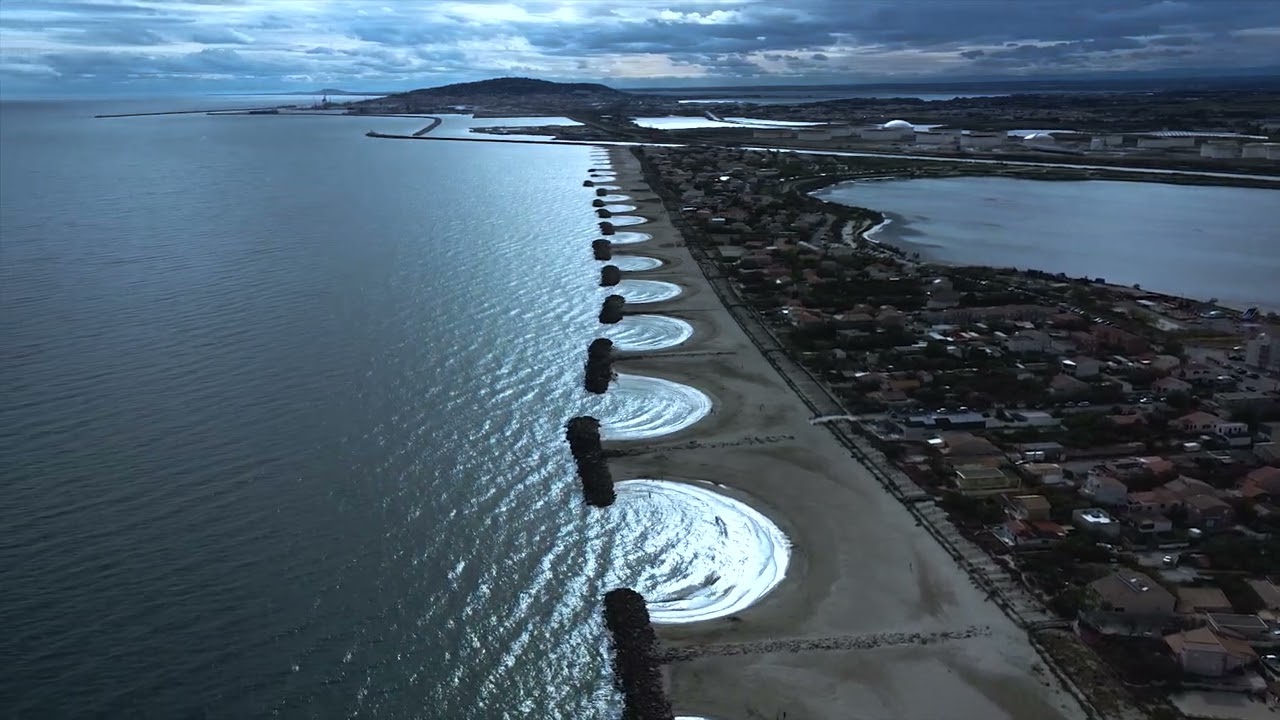 Plage et  port de Frontignan plage