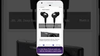 Sharing products on social media using Shoopy Business App screenshot 2