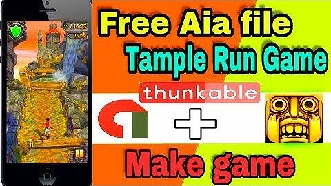 How to Make to || Temple run game | free Aia file - with thunkable  Ad  Admob..