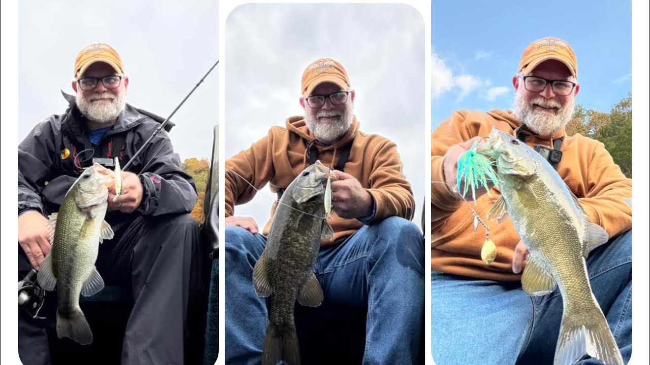Lake Cumberland #bassfishing #fishing spinerbait and a lucky craft jerkbait 97