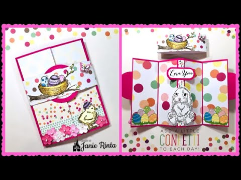 Pop Up Gatefold Card Tutorial With An Easter Theme - YouTube