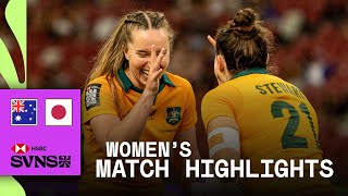 Australia get it done 😮‍💨 | Australia v Japan  | HSBC SVNS Singapore 2026 | Women's Highlights