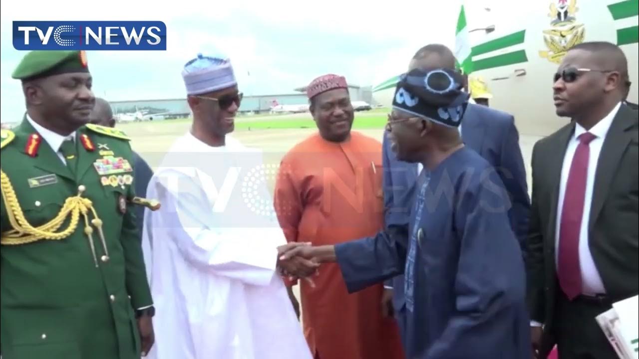President Tinubu returns to Abuja after Sallah Holidays in Lagos