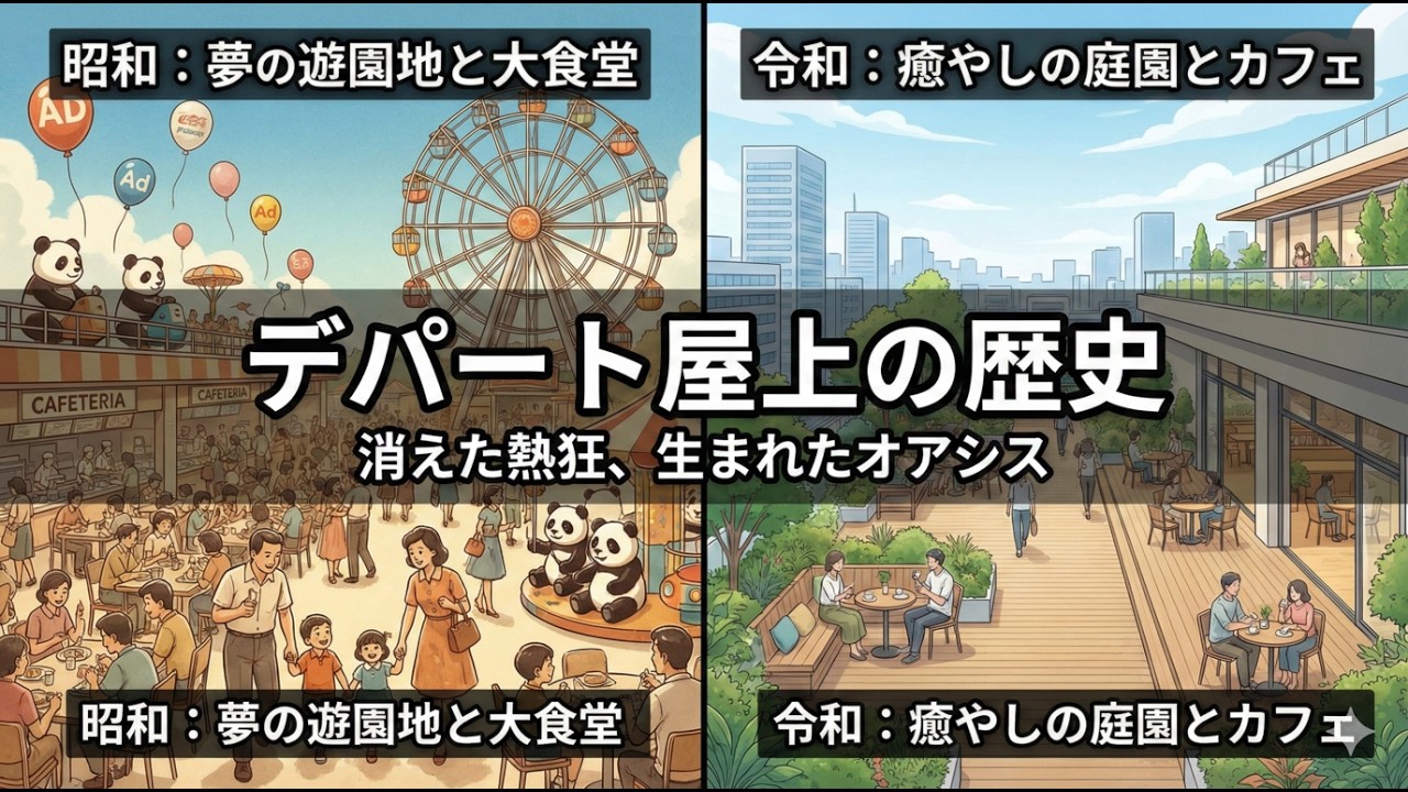 【昭和レトロ】デパートの屋上遊園地はなぜ消えた？夢の世界から「癒やしの庭園」へ…知られざる100年の変遷