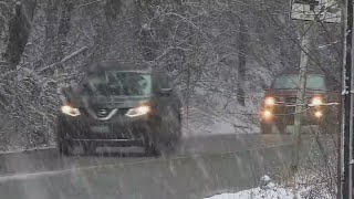 March snow brings mixed emotions for drivers