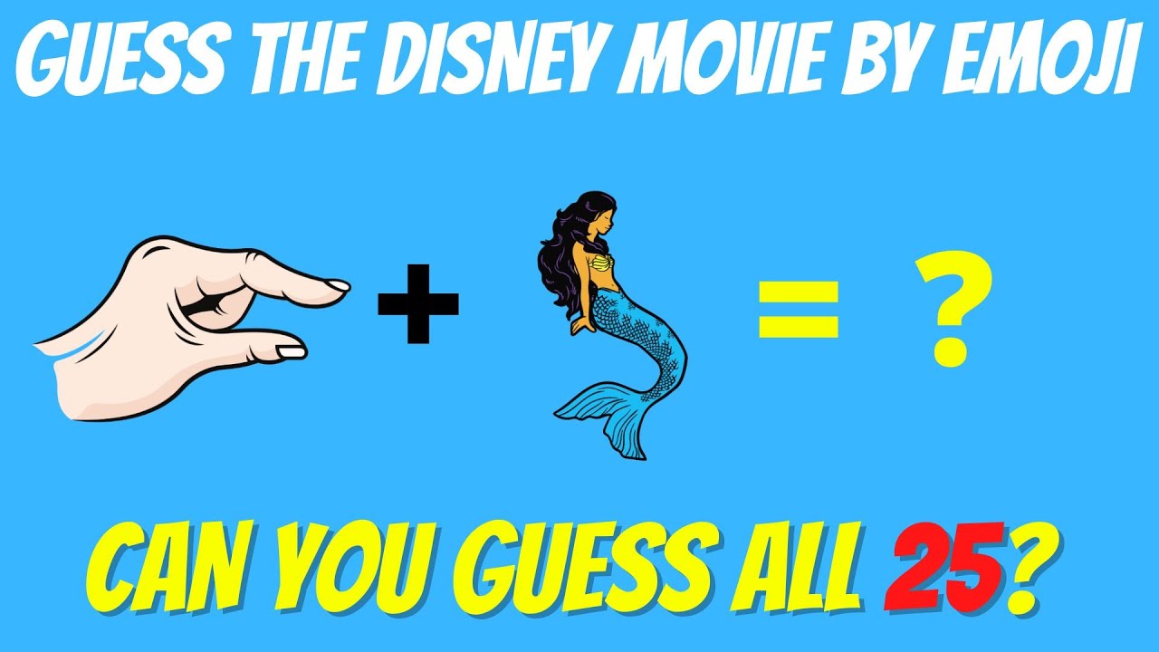 Guess the Disney movie by the emoji | Disney movie quiz