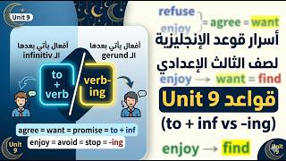📚 أسهل طريقة لفهم to + infinitive و v+ing للصف الثالث الإعدادي screenshot 5