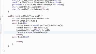 Android Application Development Tutorial   47   Passing a String between Activities
