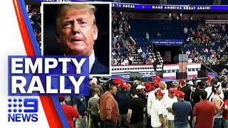 First Trump rally unexpected turnout | 9 News Australia