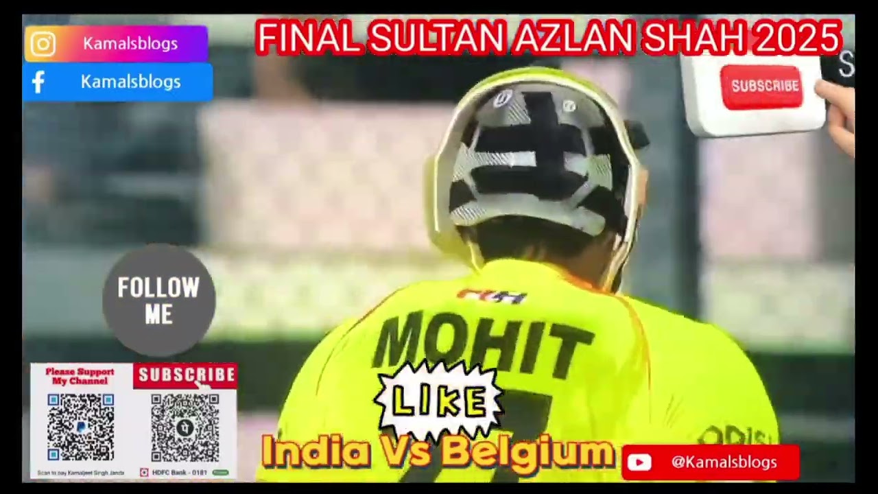 India Vs Belgium // Best Hockey Match 2025 // SULTAN AZLAN SHAH 2025 FINAL