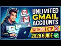 Unlimited Gmail Accounts Without OTP or Phone Number – 2026 Guide ✅