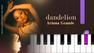 Download Lagu Ariana Grande - dandelion | Piano Tutorial MP3