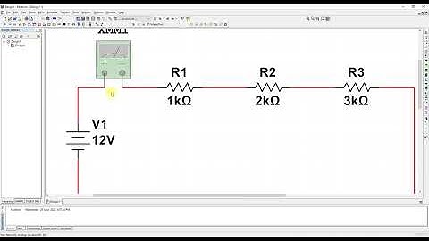 Simulation of Kirchhoff Voltage Law (KVL) using Multisim