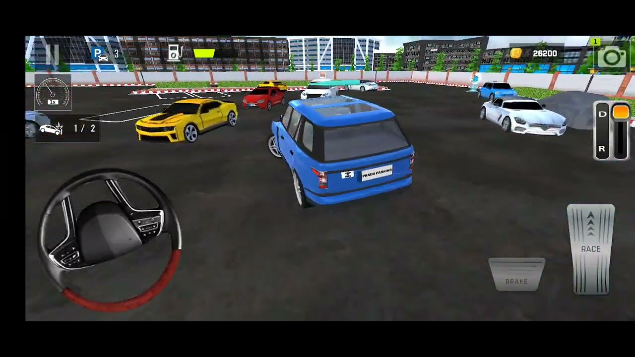 Prado car parking amazing driving