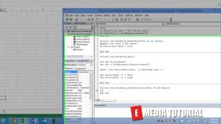 Microsoft Excel Visual Basic for Aplications  VBA  Tutorial 15    Sheet Activate  ✓ E Media TUTORIAL