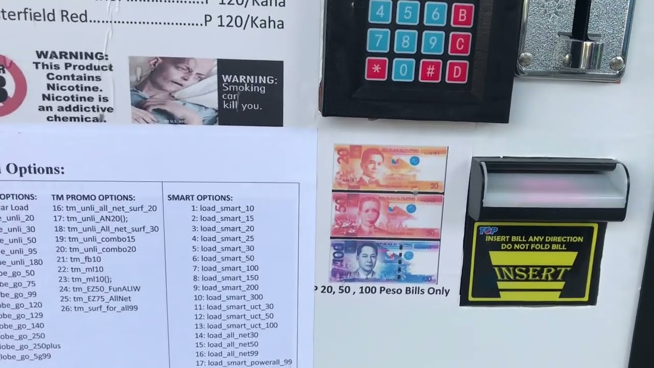 diy cigarette vending machine DIY cigarette and eload vending machine