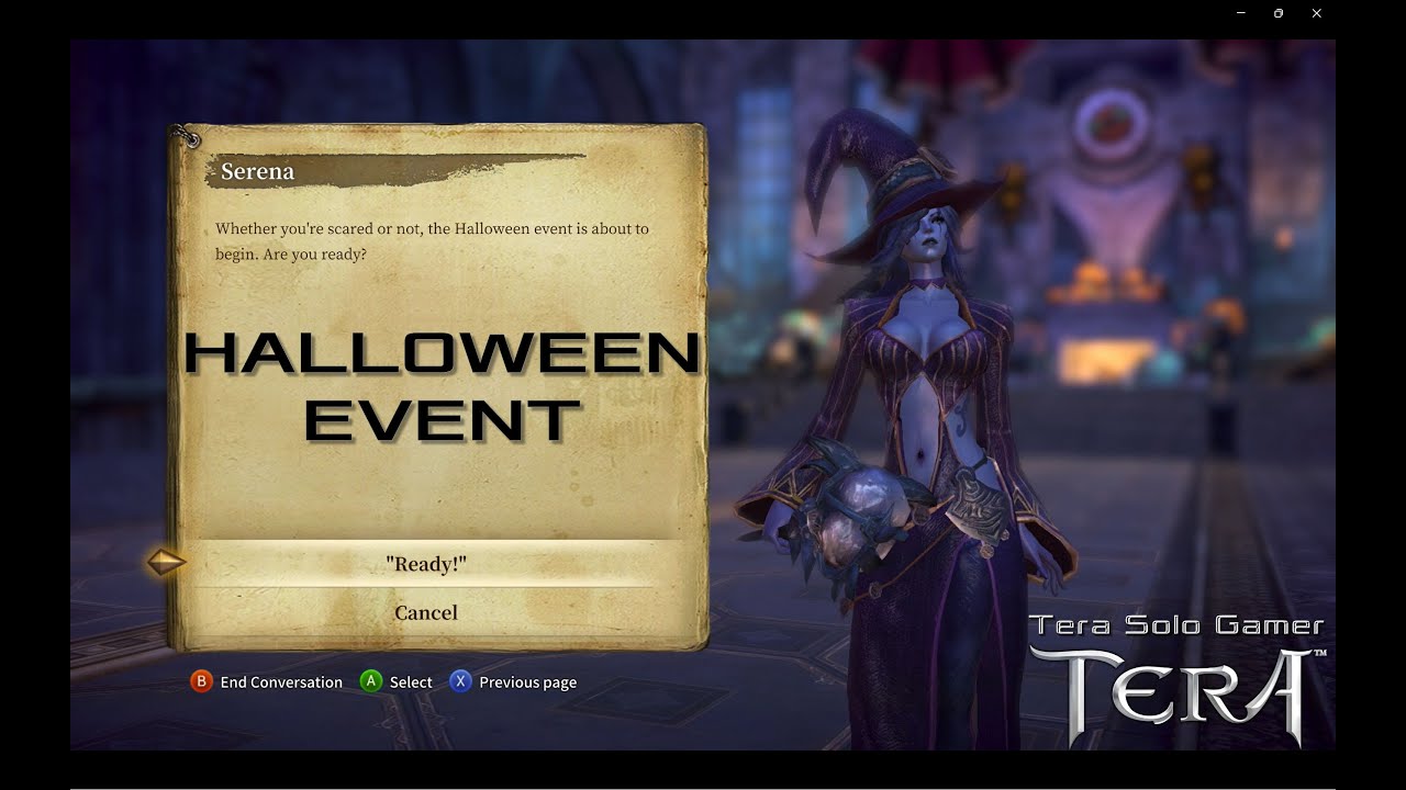 Tera Halloween Event 2022 Console Xbox Play Station PS4 PS5 YouTube