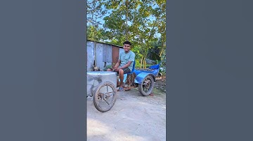 making homemade RC tractor 🚜 + bike engine #shots #project #experiment #sujanexperiment