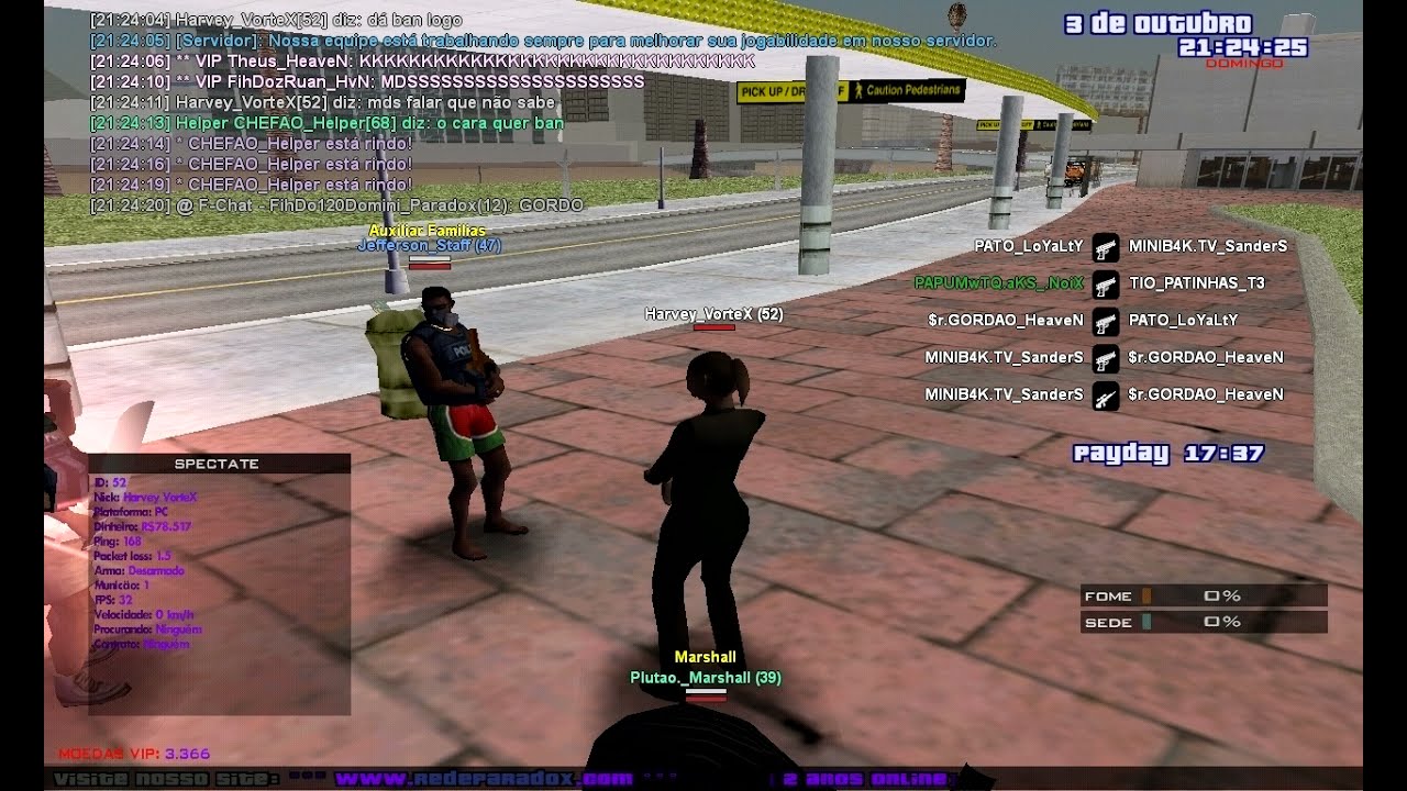 PUNIDO MOBILADOR! (rede paradox) GRINGOzx_Helper! serar?