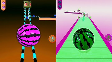 🌀⭕Sky Rolling Ball 3D Vs Reversed Gameplay SpeedRun Max Level 299