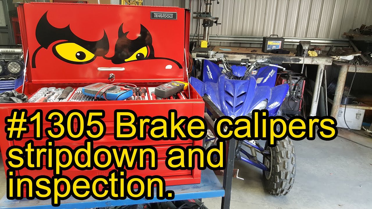 Brake caliper strip down and inspection 1305 YouTube