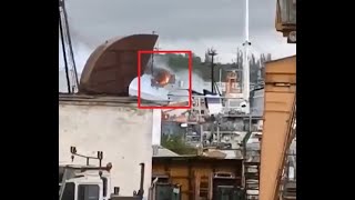 Russian Ship Kommuna Hit by Neptune Missile at Sevastopol!